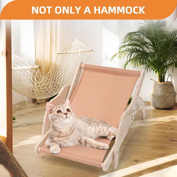 Cat Hammock Bed Small Dog Bed Beach Chair Lounge Chair - Picture 2 of 7